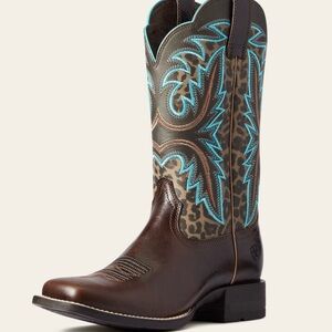 Ariat Women's Lonestar Western Wide Square Toe Boot Size 10